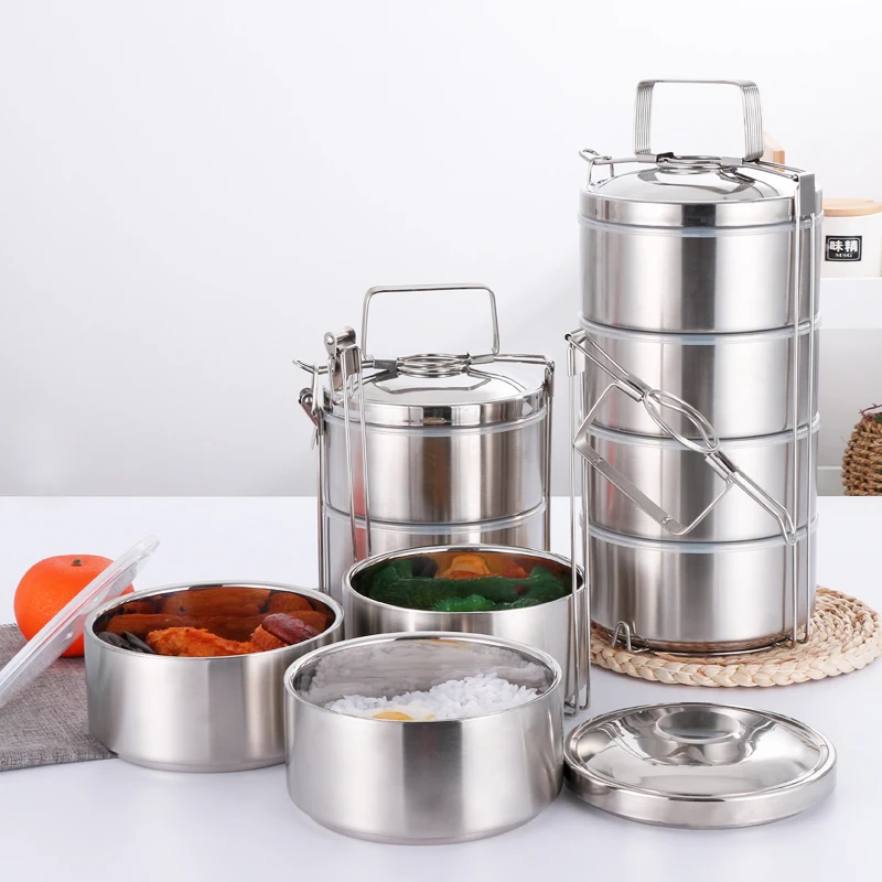 Eco Friendly Food Container Double Wall Insulated Food Carrier Thermal