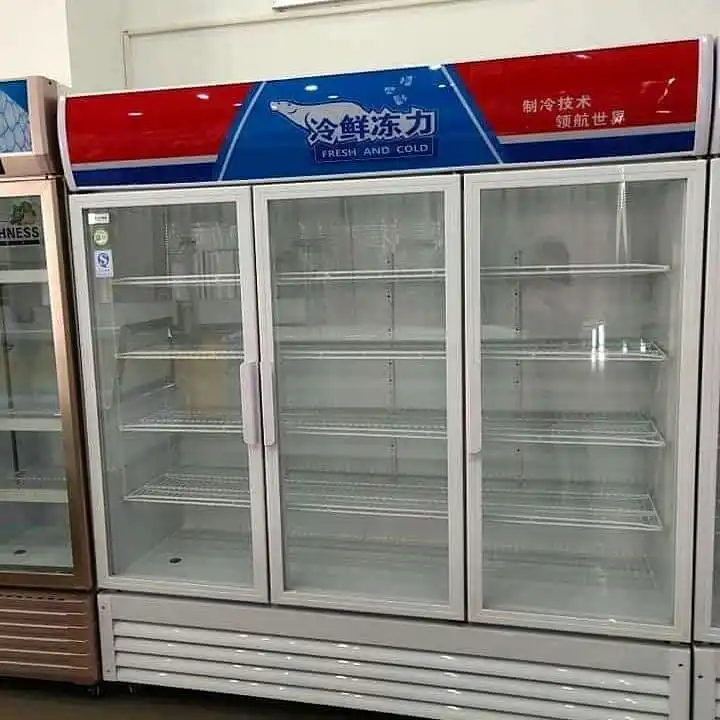 Commercial Freezer Half Freezer Half Refrigerator Glass Door Display
