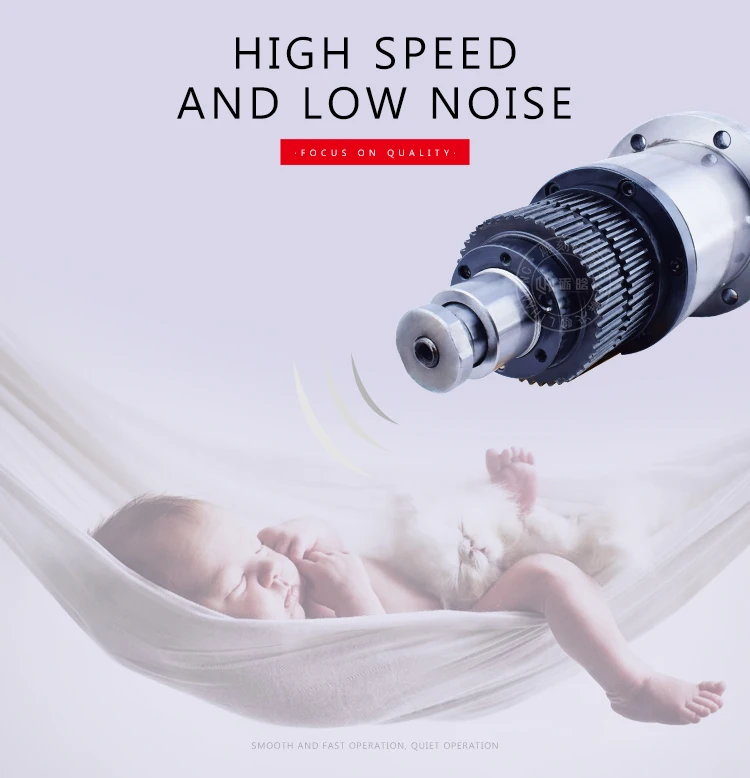 90mm BT30 belt drive spindle  milling machine spindle 