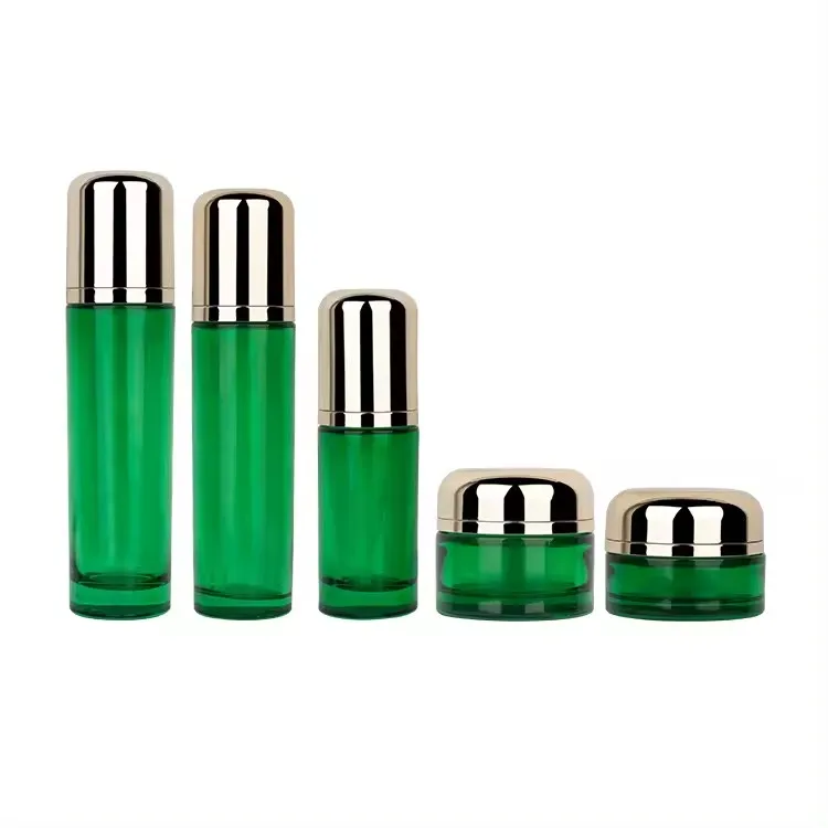 Customized 30g 50g 40ml 100ml 120ml glass serum cosmetic packaging supplier hot sale luxury cosmetic set supplier