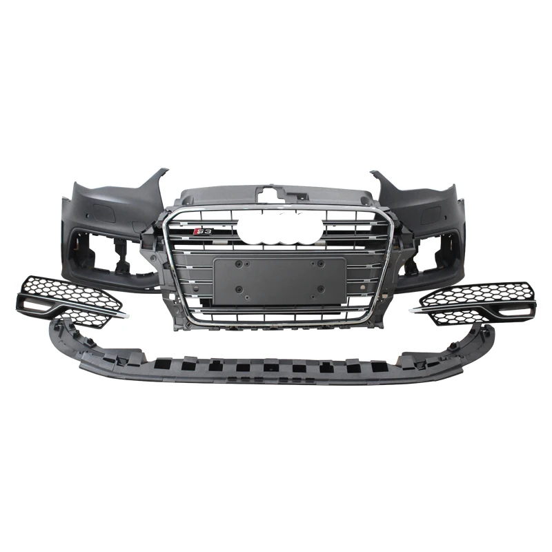 Car Bodikits Front Bumper With Grill For Audi A3 8v S3 8v5807065gru Car ...