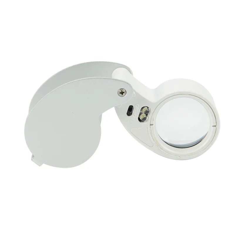 Mg21011 40x 25mm Pocket Led Illuminated Jewelry Loupe For Gardening