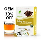 Authentea 烏龍茶茶プライベートラベルインスタント茶キンモクセイフラットおなかデトックスハーブチャイ茶粉末スリミング減量