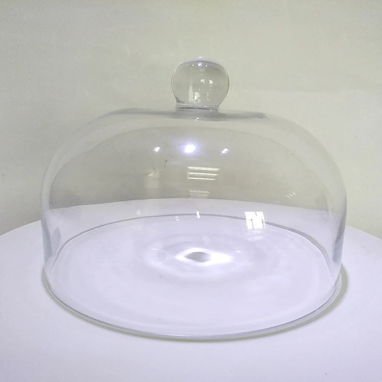 Hot selling product Wholesale Handblown Lead-free Crystal Glass Cake Dome Cover