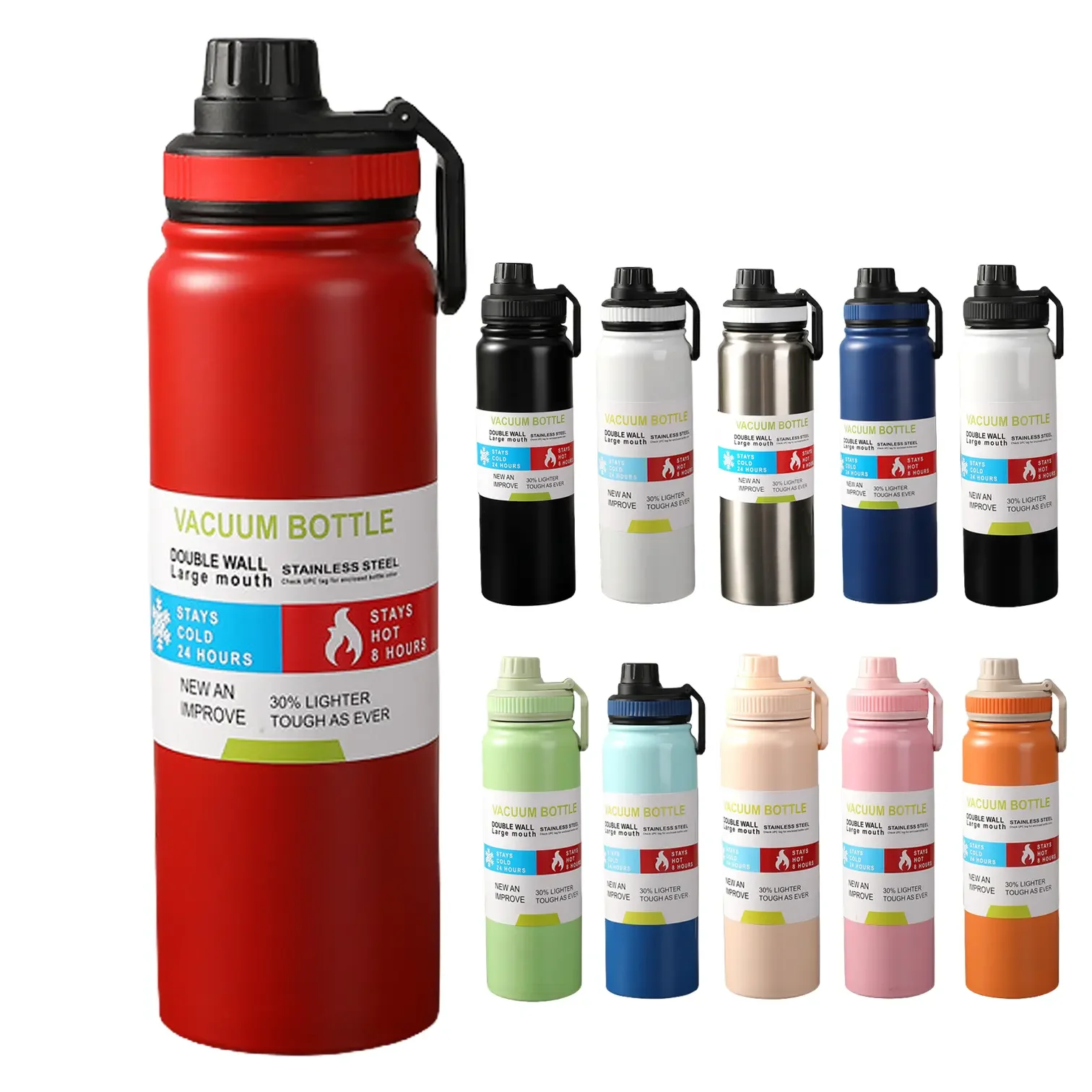 Custom Logo 600ml Stainless Steel Double Wall Insulated Vacuum Flask ...