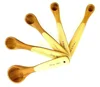 Kitchen Cooking Bamboo Wood Measuring Spoons, set of 5