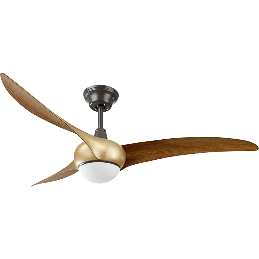 Classic Design Low Noise 52 Inch Low Watt Infrared Remote Control DC Ceiling Fan With Light