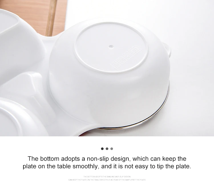 New Product 2021 Kitchen Accessories 3 Pcs Stainless Steel Baby Feeding Plate Spoon Fork Children Tableware Set Dinnerware Sets