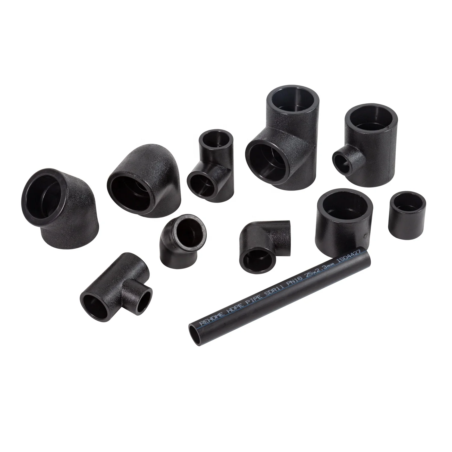 Various Sizes Inches And Mm Pn16 Polyethylene Fittings For Hdpe Pipe