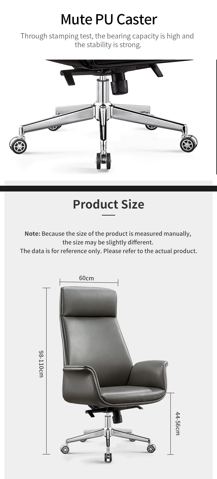 Shunde Ergonomic Executive Chairs High Back Leather Office Chair