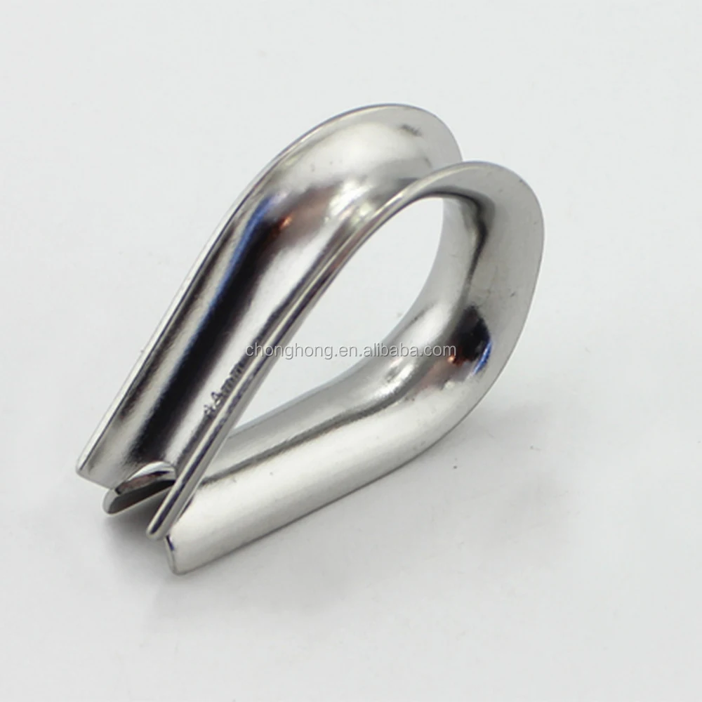 Aisi304/316 Stainless Steel Cable Thimble European Standard High