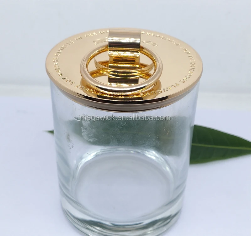 Factory 9cm Wide Rose Gold Candle Lid For Marble Jars And Glass Jars