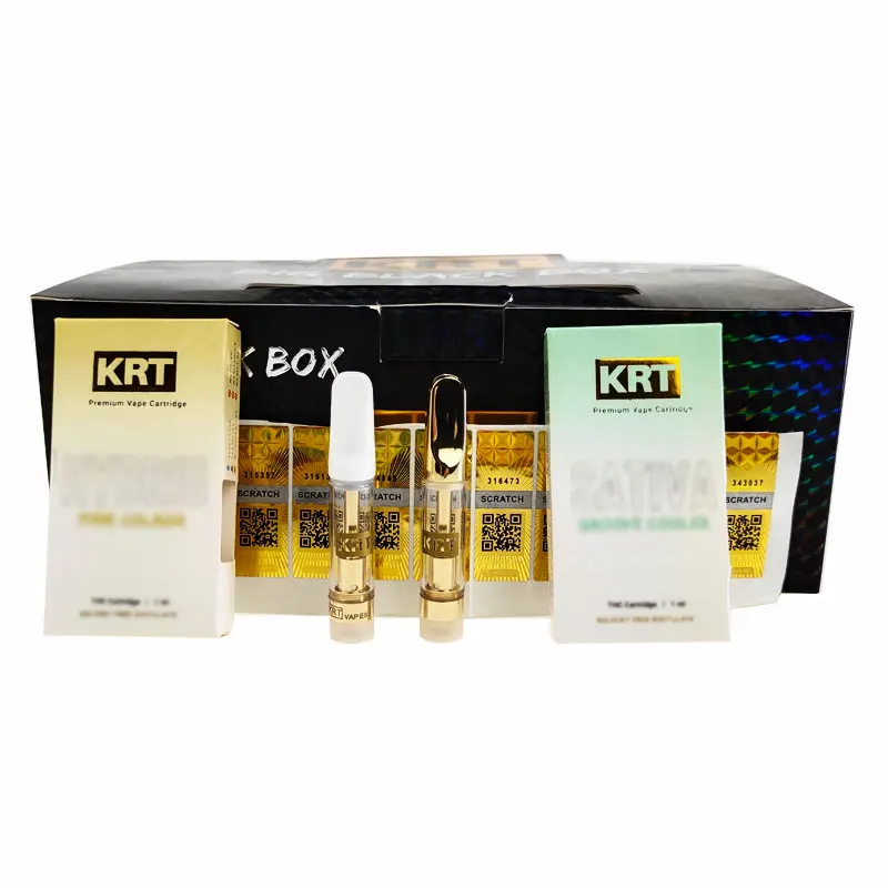 
Wholesale Krt Vape Cartridges Packaging 0.8ml 1.0ml Ceramic Coil Carts Atomizer Empty Vape Pens 510 Thread E Cigarettes 
