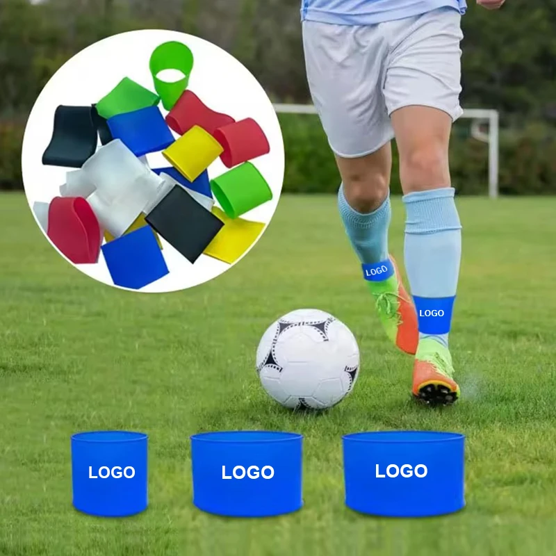 3 Sizes Soccer Shin Guards Leg Support Strap Out Of Silicone Anti Slip