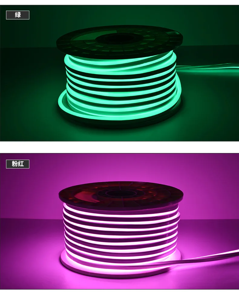 LED Neon Light Flex Strips Land Decorated Magic RGB Neon Flex Rope Light Waterproof IP68 With IC Chips