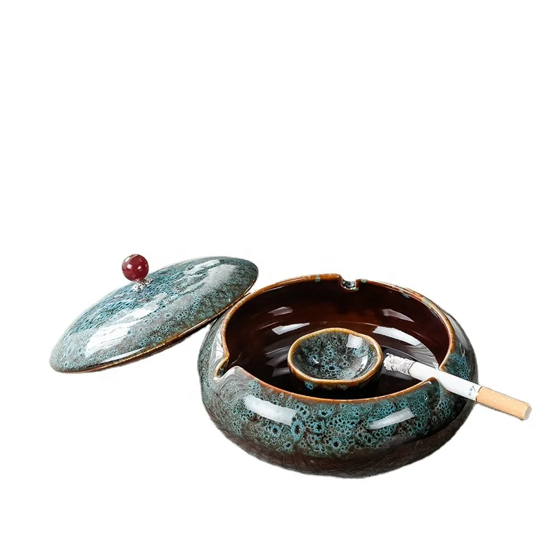 
windproot ceramic ashtray, hotel restaurant cigarette ashtray smokeless customized ashtray logo 