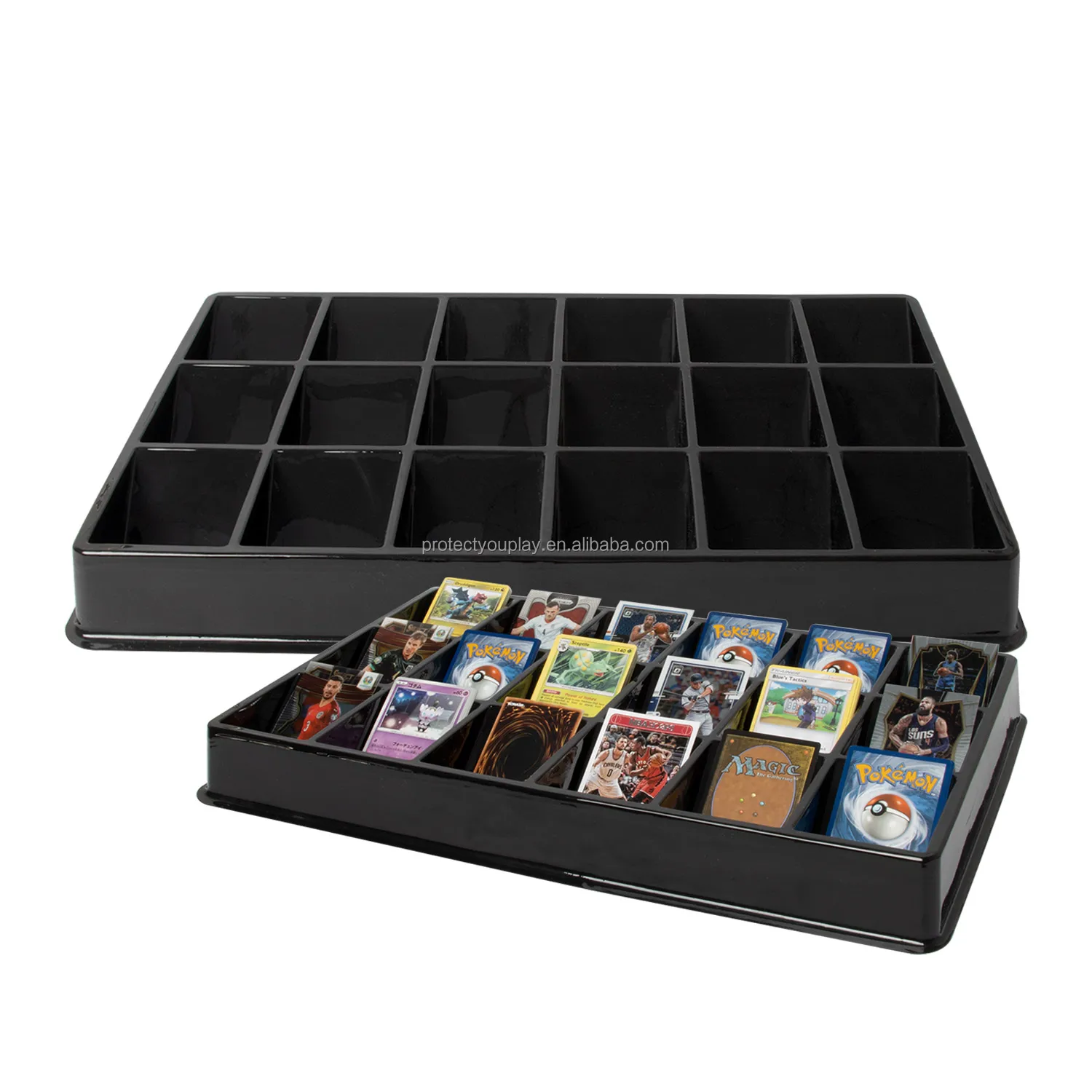yugioh card sorter SORTRAY: The Foldable Sorting Tray for Cards  TOYGER Official Shop and efficient way to organize their cards Safesort Card Sorting Tray