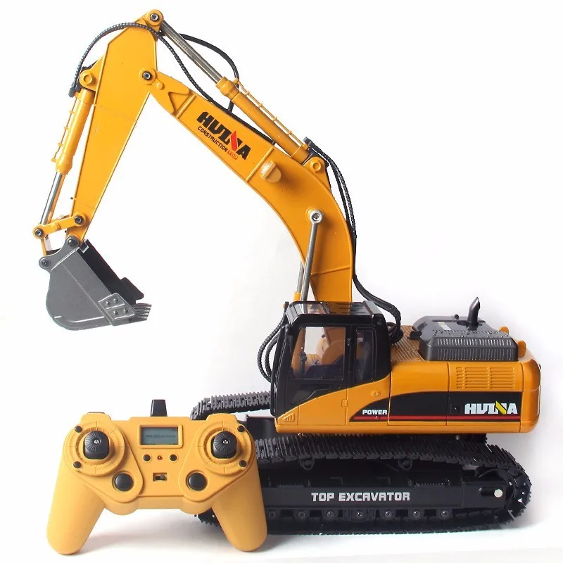 Full Metal Huina 1580 1:14 Scale RC Excavator - 23-Channel Remote