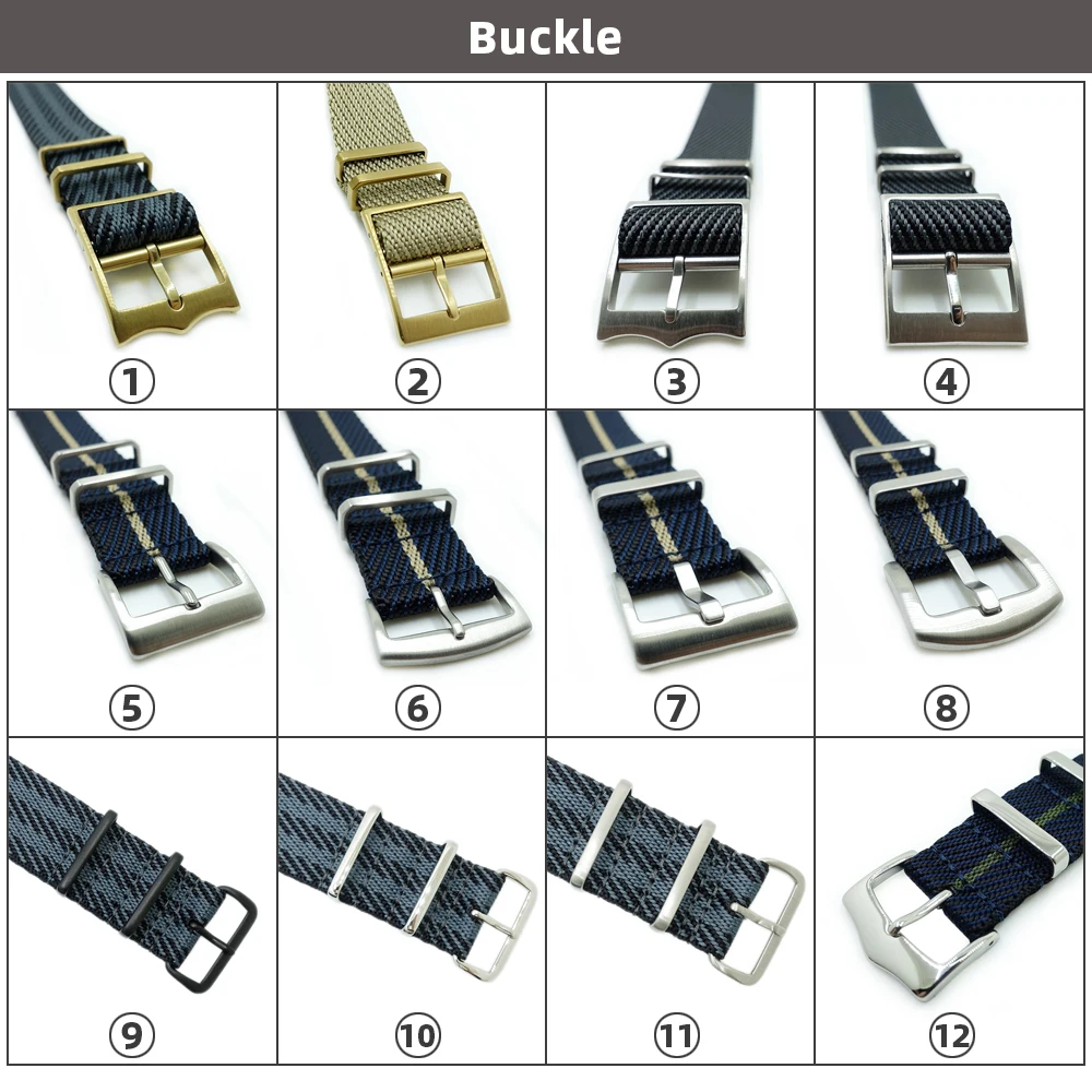 Adjustable 22mm Nato Straps Changeable Single Pass Seatbelt Nylon 20mm ...