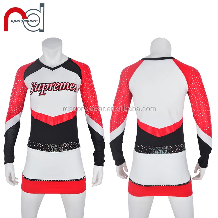 Custom Sublimation Cheer Practice Top And Shorts Set Girls Outfit Dance