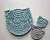 Custom size Doilies animal Coasters 100% Cotton material handmade Crochet Round Table Mat Crochet Coasters Doilies Cup Pad Props