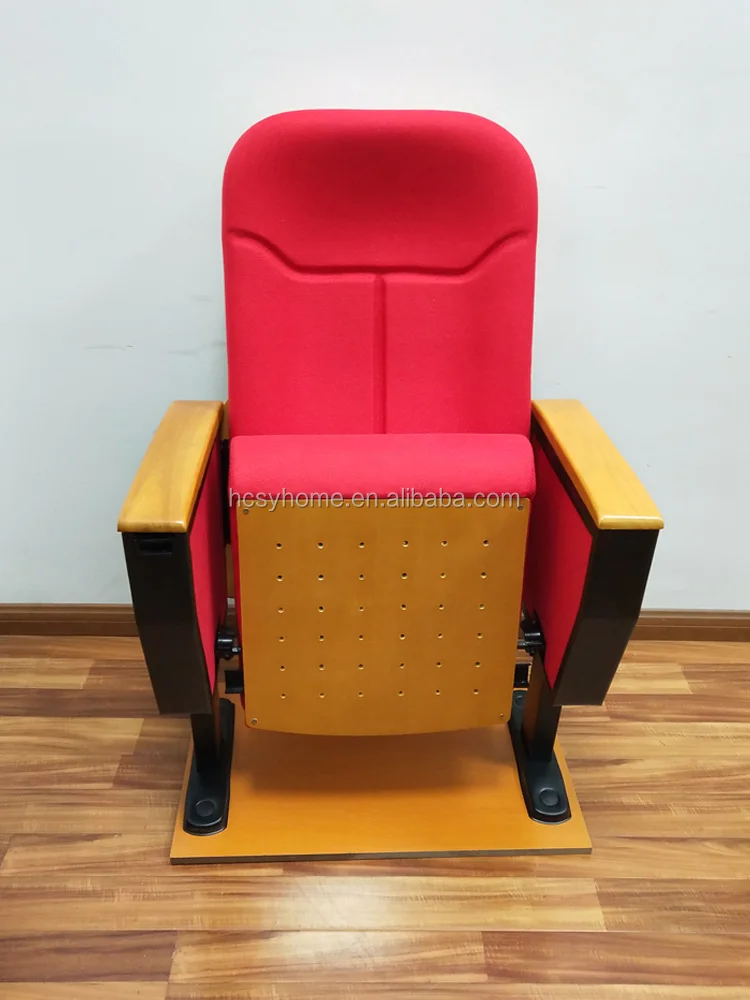 Standard Size Retractable Auditorium Seating Price Padded Church Chairs