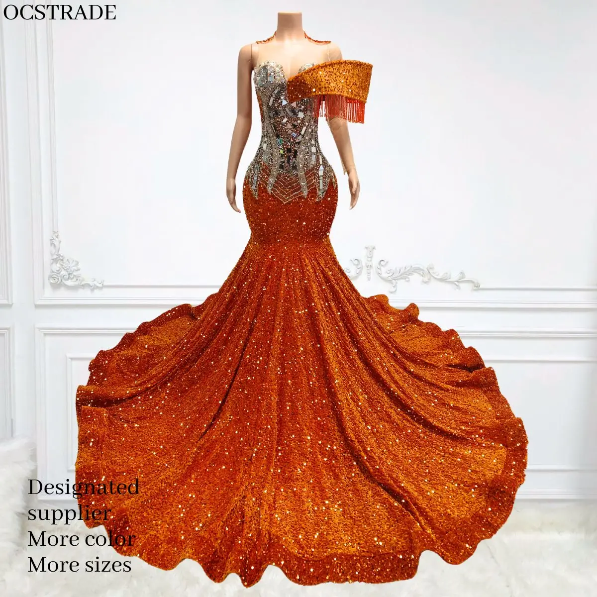 red short dress for party Sequins Appliques Red Short Homecoming Dress Cocktail Dress PD497 US6 / Red
