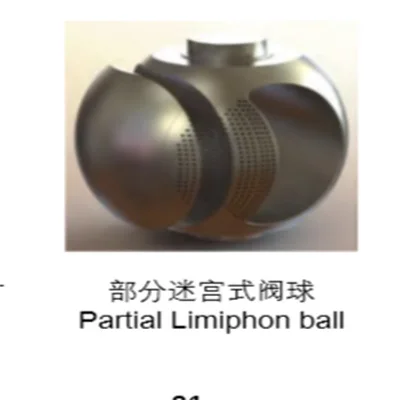 PARCOL 4--4000   Series Control  Ball Valves  with different types like  Drilled disc Plates  Limiphon  control valve
