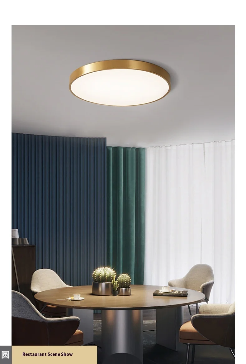 Modern Surface Mounted Bedroom Living Room Home Lighting Round Nordic Ceiling Light Led Lamp factory