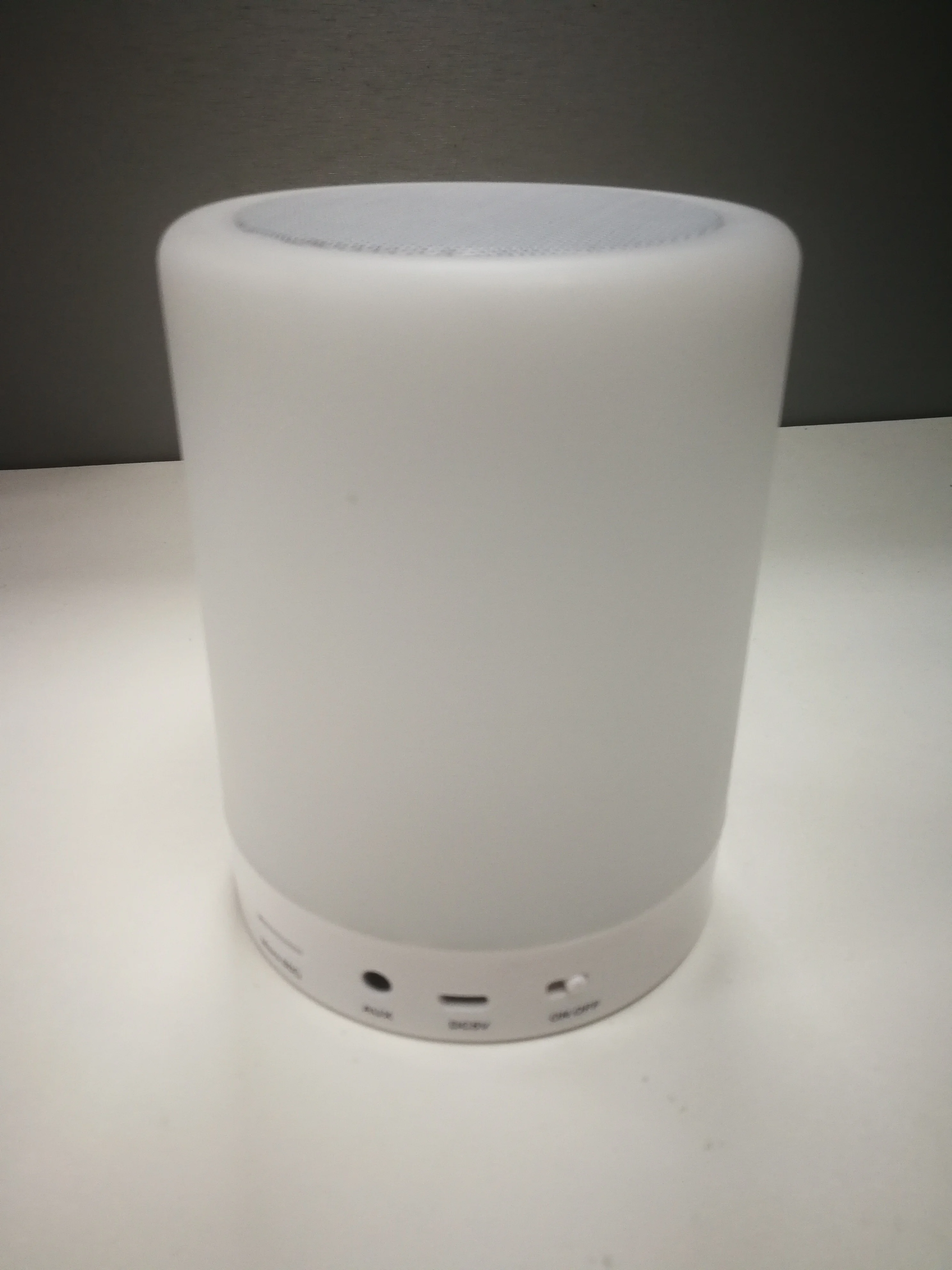 rgb color wireless portable led touch lamp wireless speaker for