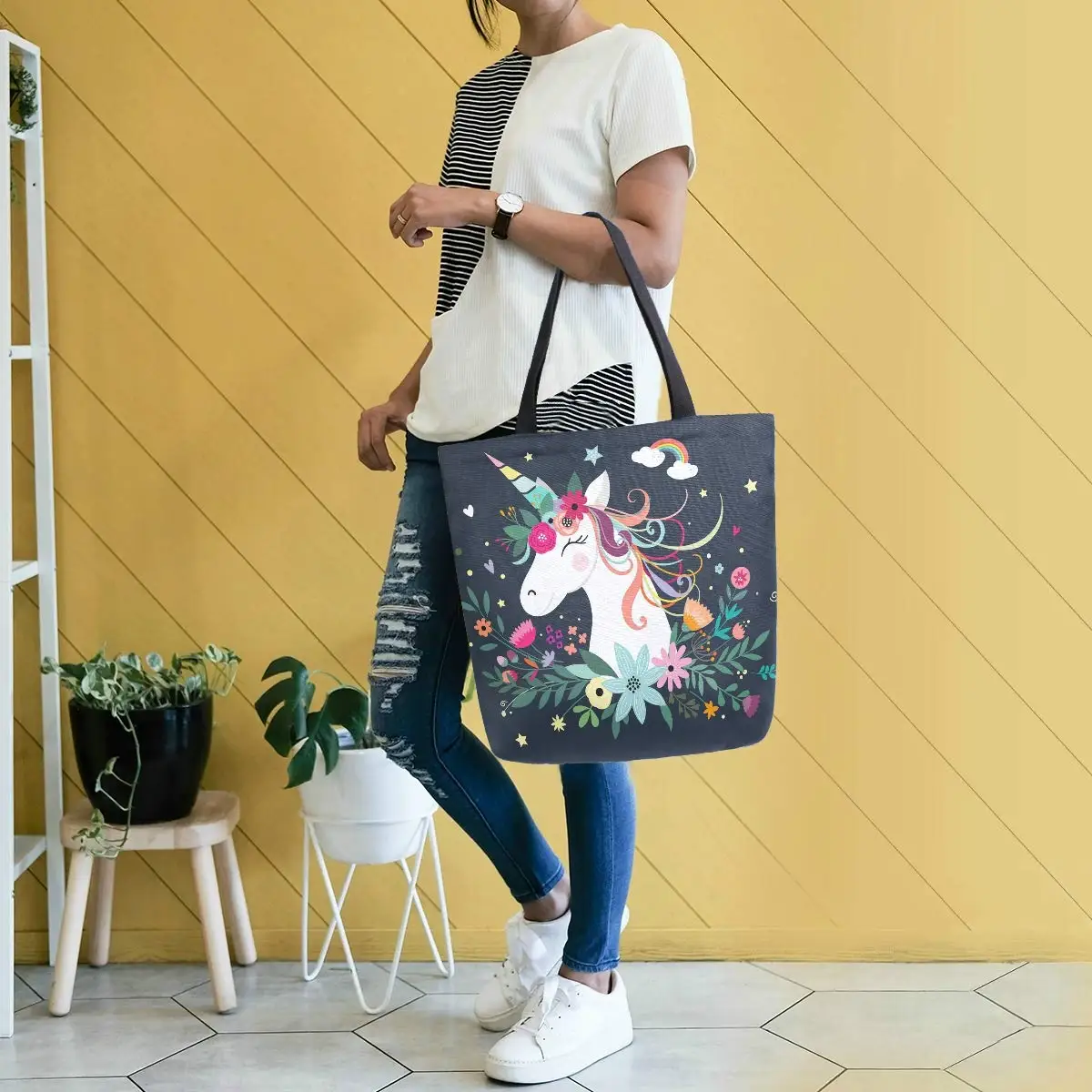 Custom Latest Design Canvas Ladies Fashion Tote Hand Bags With Logo Wholesale