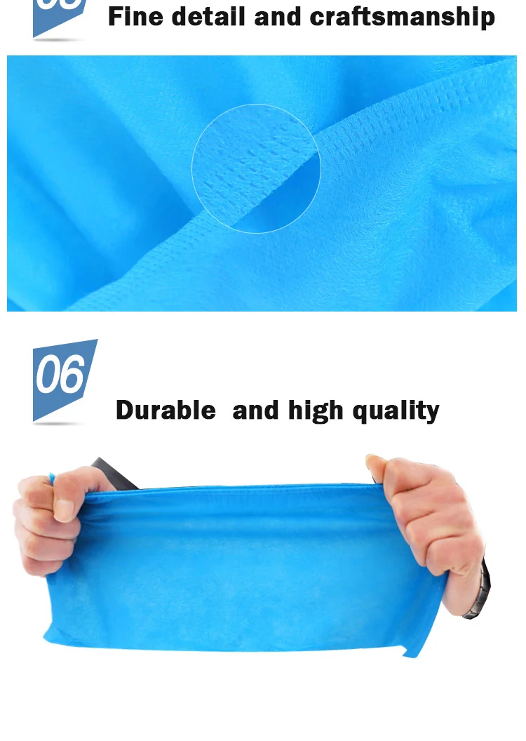 2022 factory direct Non-skid shoe covers Elastic Medical Consumable Disposable SMS Shoe covers protective PP shoe covers with CE
