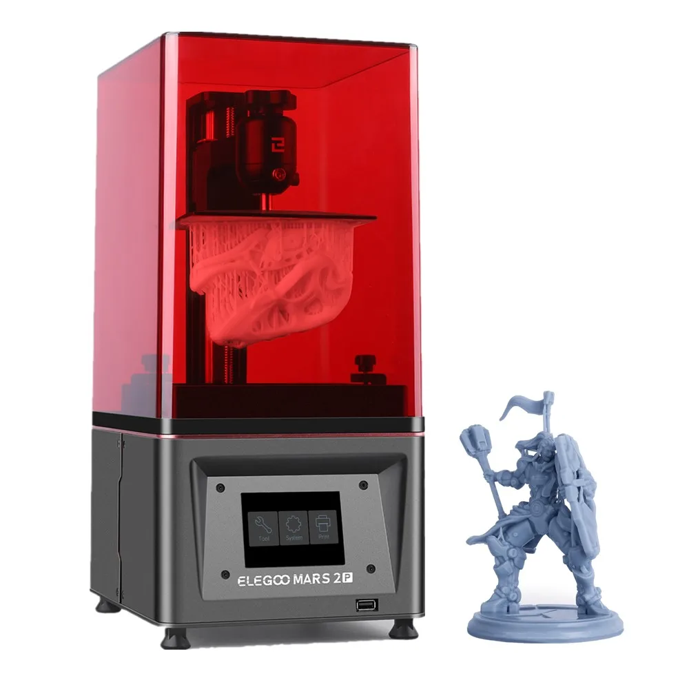 ELEGOO Mars 2 Pro MSLA 3D Printer UV Photocuring LCD 3D Printer with 2K Monochrome LCD Matrix UV LED Light Source