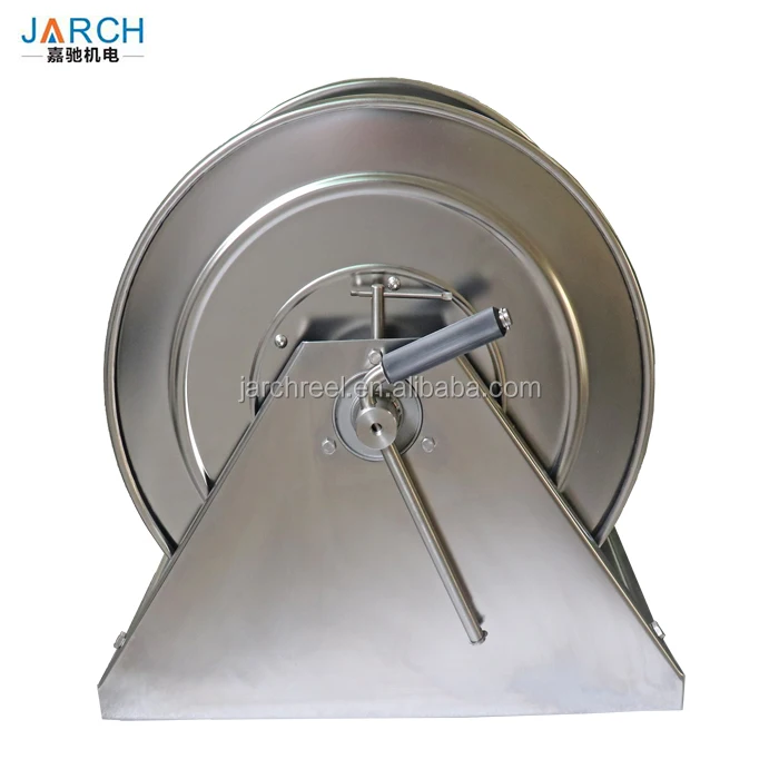 Factory direct supply garden watering stainless steel hose reel for 50m 3/8"hose Hand Crank Reel Drum