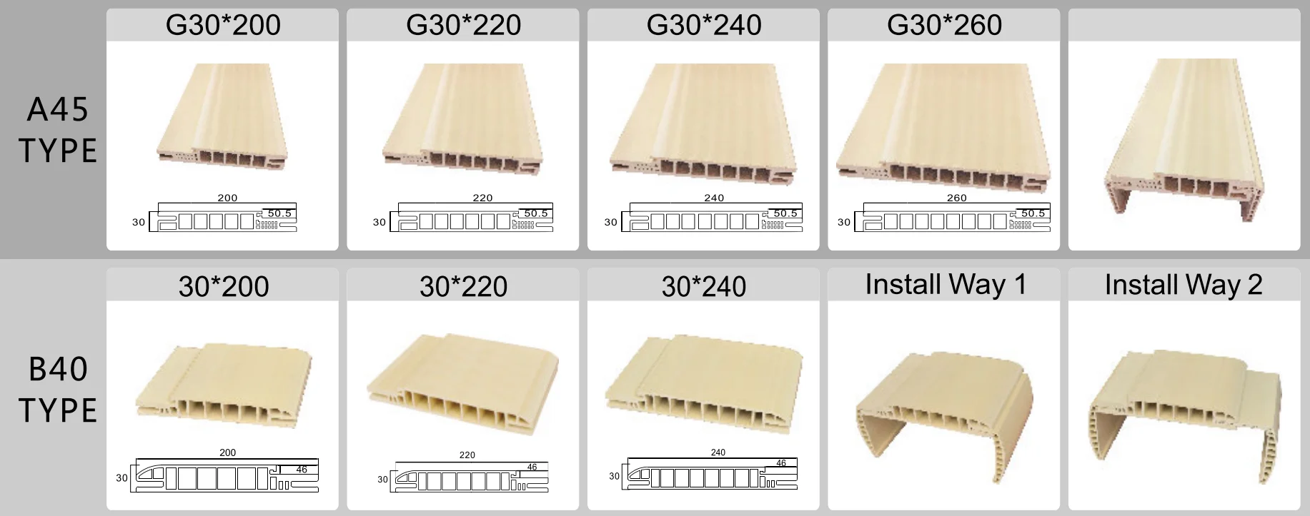 Hot Sale Cheaper Price Wpc Sheet Board Pvc Film Wpc And Wpvc Door Frame
