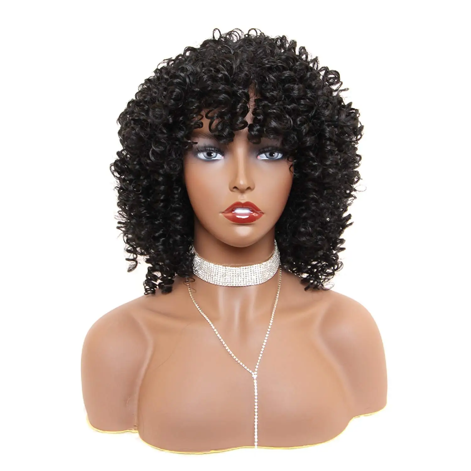 lace front wigs black human hair short