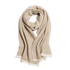 Scottish pure pashmina Real Cashmere Snake Grain Solid color scarf