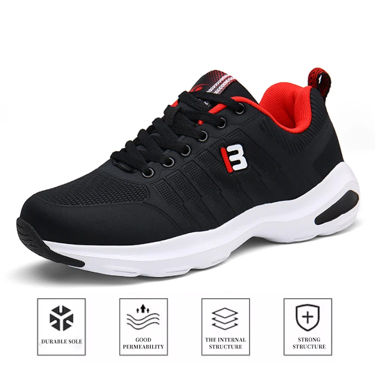 branded black sports shoes