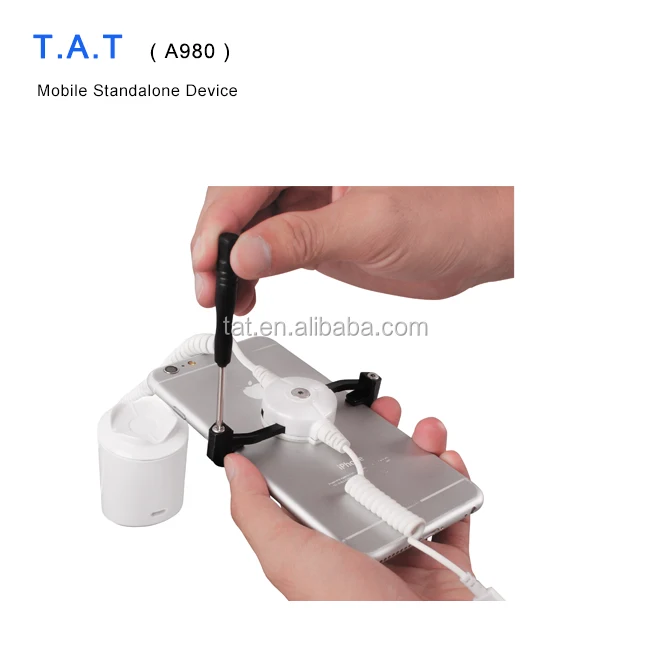 Retail Display Security Solutions For Cell Phone Anti Theft Alarm Stand