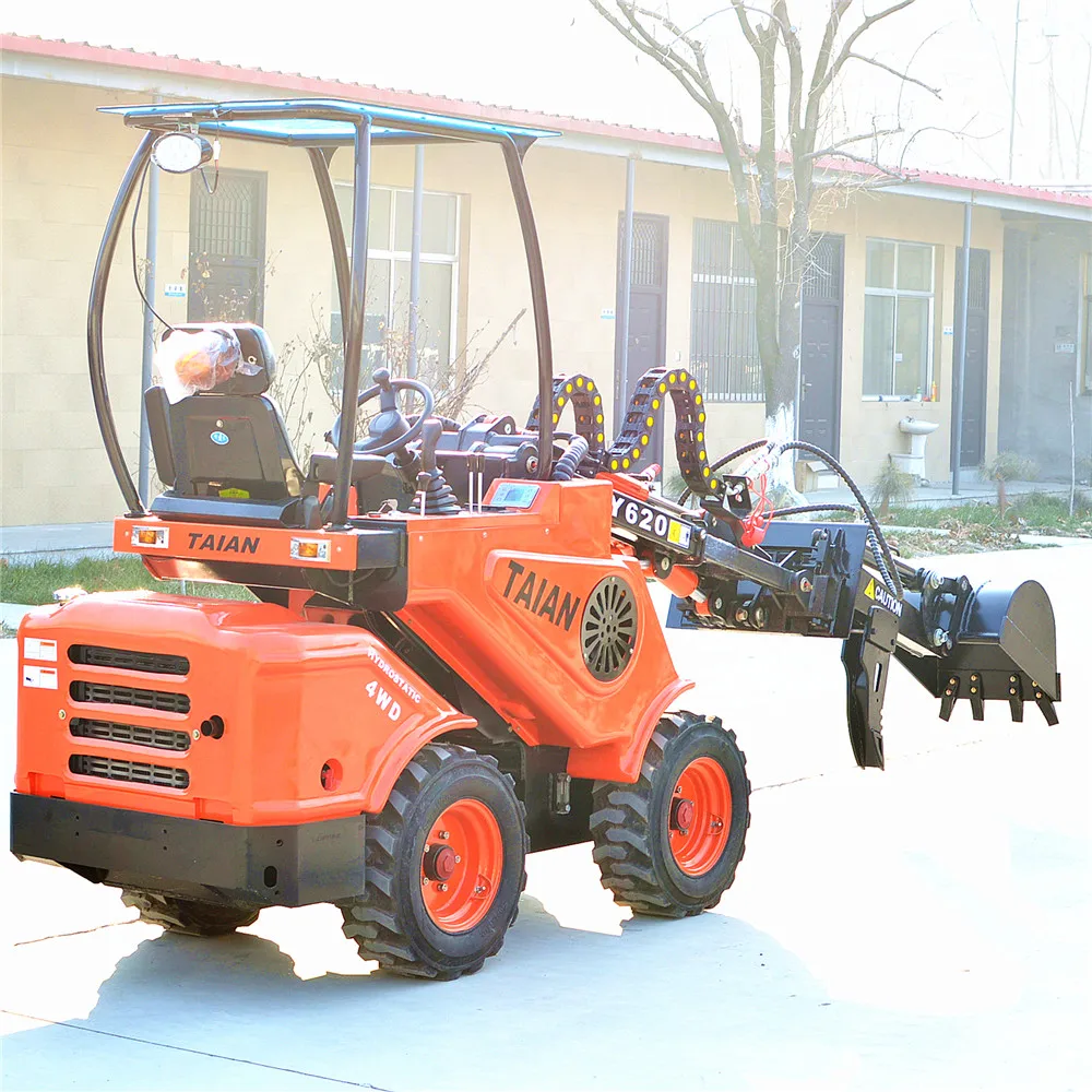 Articulated Front End Shovel Loader 25hp Ce Approval Mini Loader Dy620