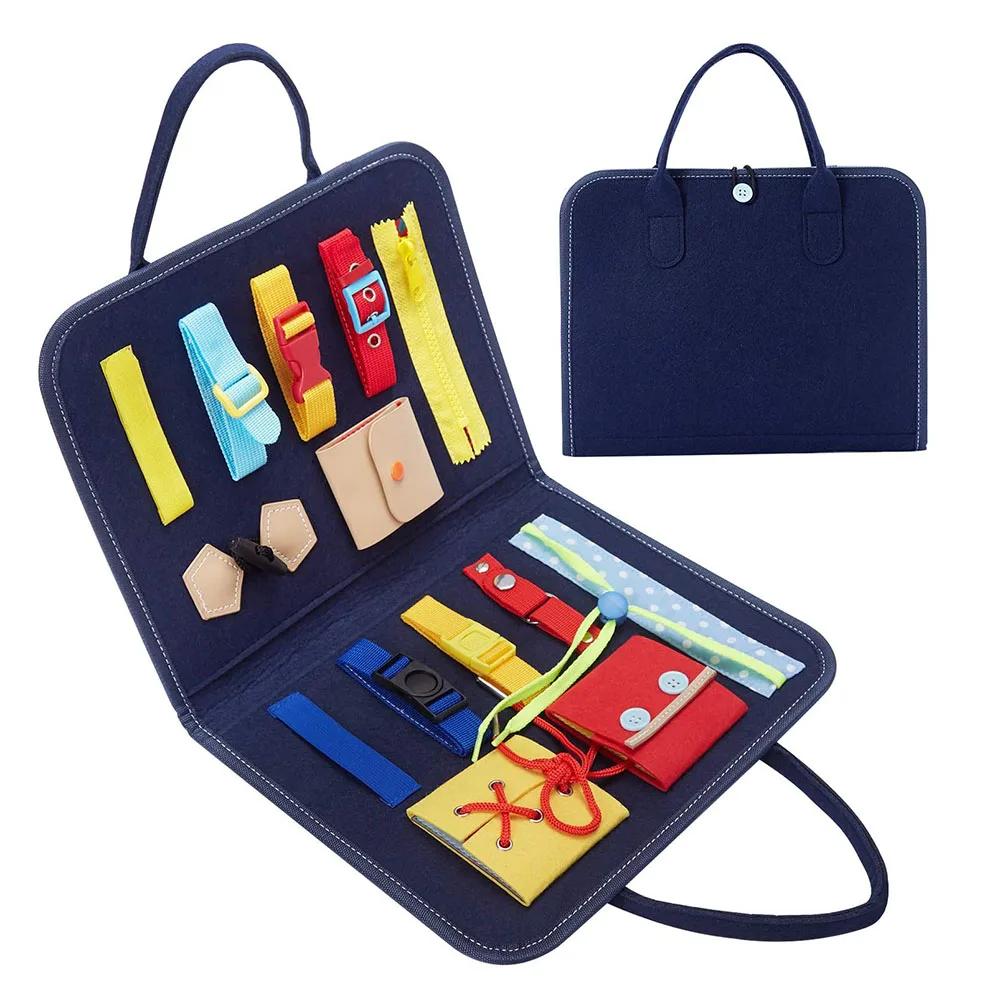 Toddler Busy Board Montessori Toys For Toddlers Babies Zipper