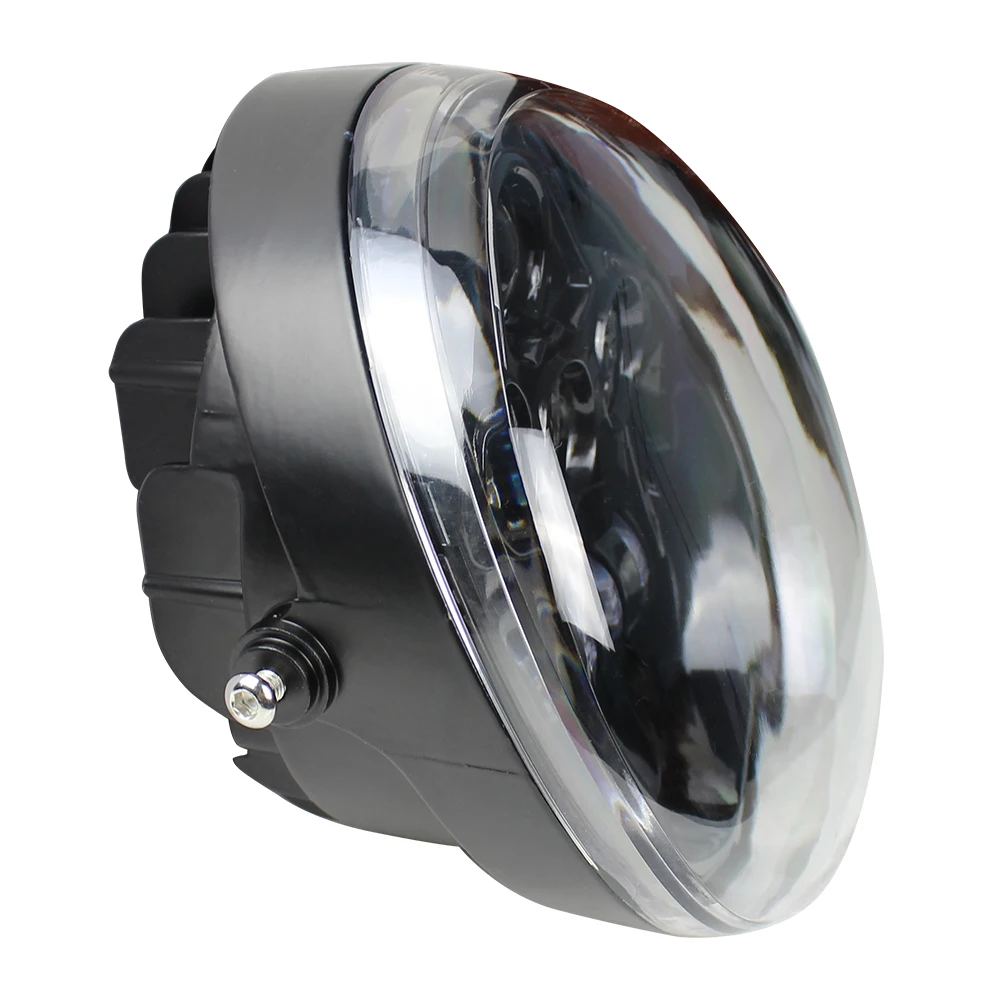 Black LED Headlight For VRod VRSCR VRSCX VRSCE VRSC VRSCW DOT Approved Motorcycle LED Projector