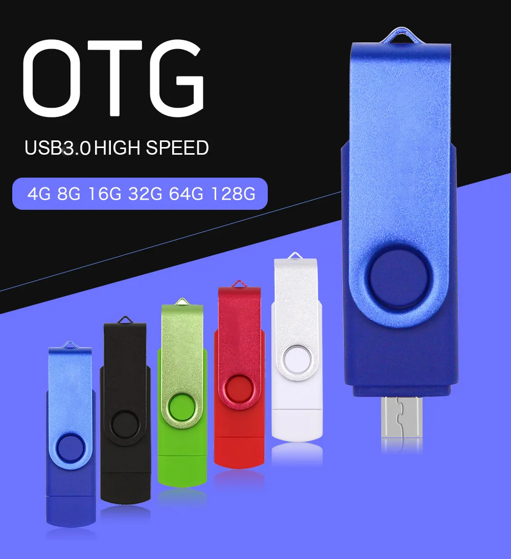 USB flash drive OTG 3 in 1 high Speed drive 64 32 16 8 GB 4GB external storage pen drive Micro USB Stick for iphone android - ANKUX.COM