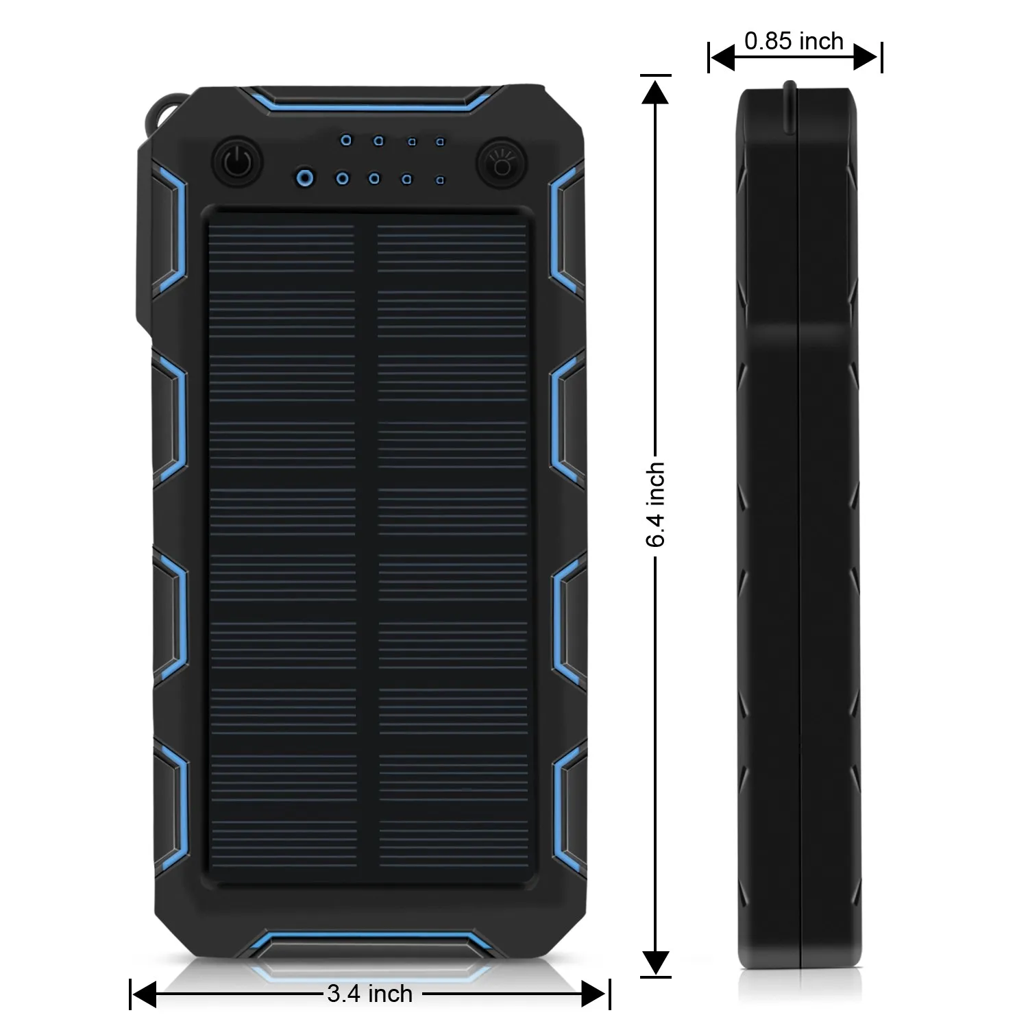Large capacity 12000mah DN25 solar power bank