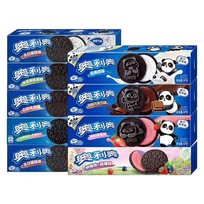 Factory Direct Supply 97g Biscuits Panda Oreo Chocolate Snacks