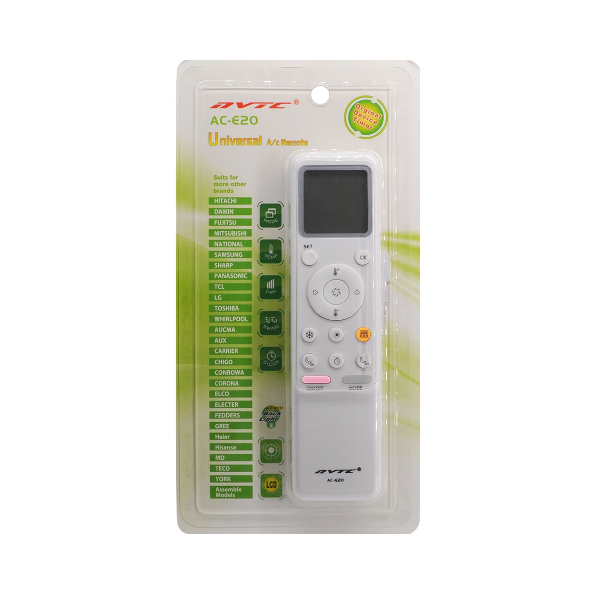 Ace20 Nvtc Universal Air Conditioner Remote Control High Quality