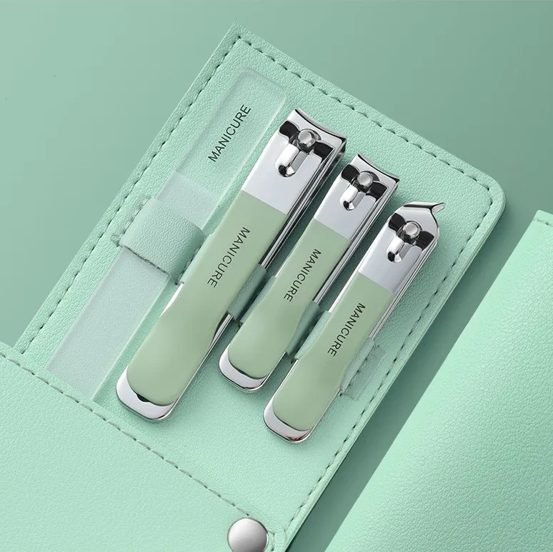 product new original luxury manicure set beauty tool ear spoon set with manicure set-2