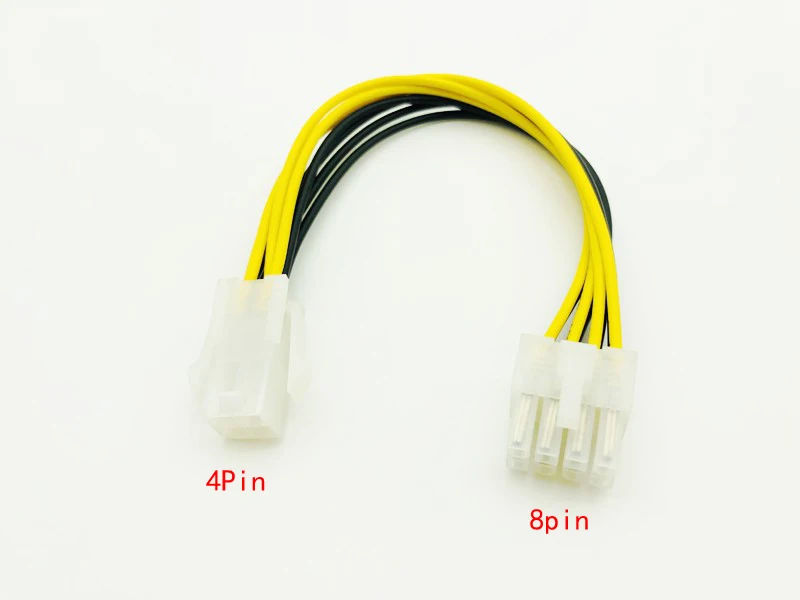 20cm Atx 4 Pin 4pin To 8 Pin 8pin Eps 12v Atx Motherboard Power Supply Adapter Converter Cable 2904