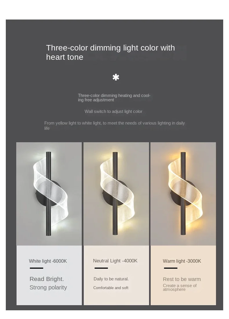 product modern minimalist nordic led bedside lamp cross border ultra bright aluminum for bedroom living room aisle background wall light-5