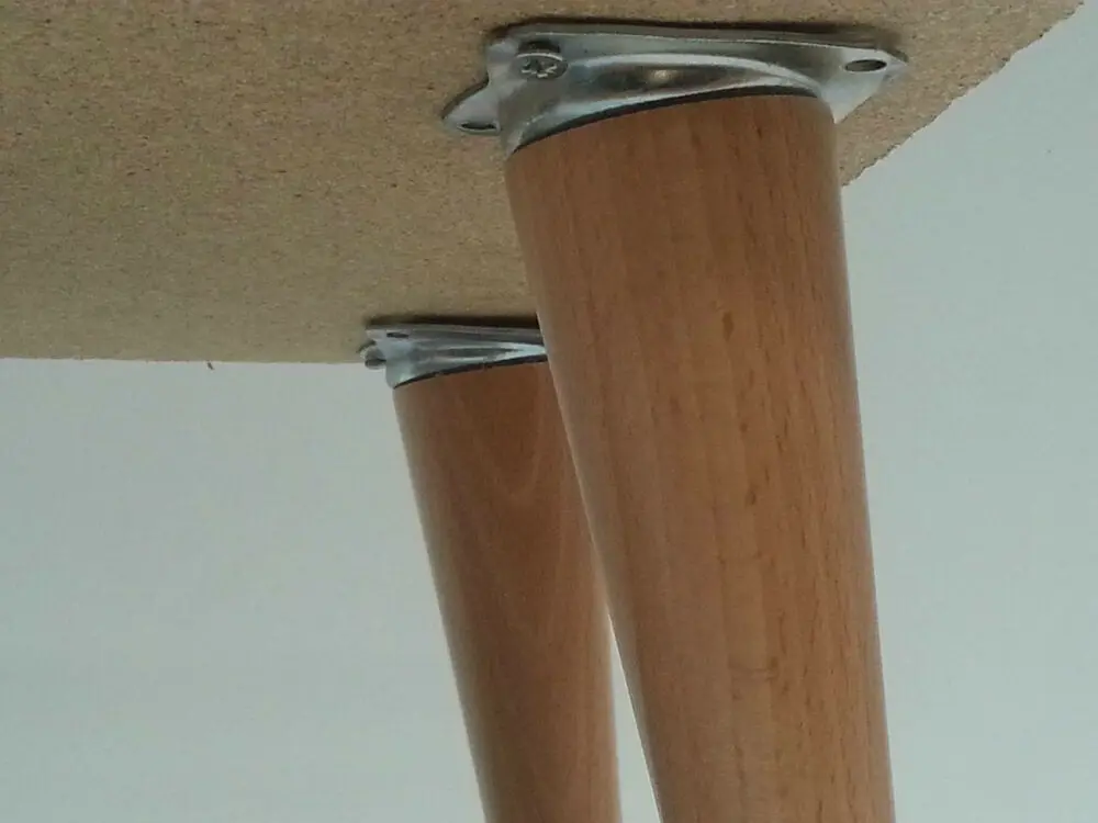 12 Degree Angled Leg Mounting Plates Furniture Mounting Fixing Plates